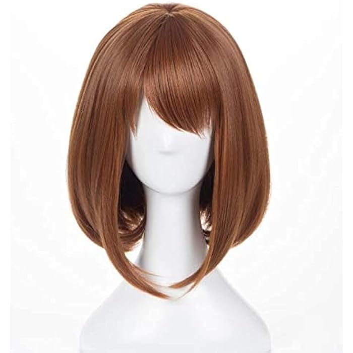 DILLARDS My Hero Academia Ochaco Uraraka Wigs Brown Cosplay Wig - Image 3